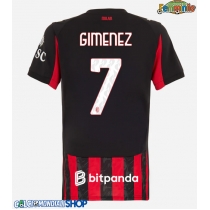 Maglie da calcio AC Milan Santiago Gimenez #7 Prima Maglia Femminile 2025-26 Manica Corta